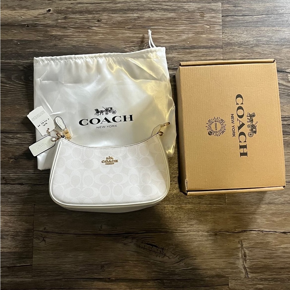 All White Coach Bag